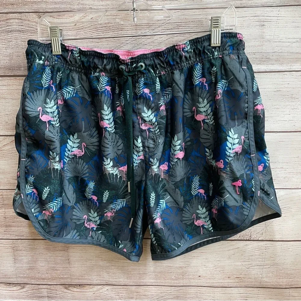 RAINFOREST SWIM TRUNKS IN FLAMINGO‎ PRINT